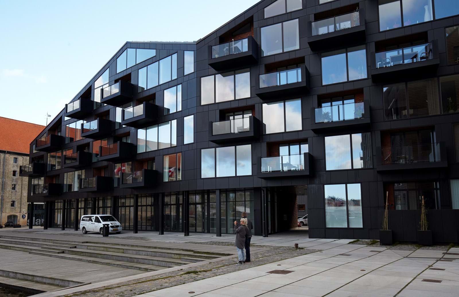 3mm aluminium byggkassetter på fasaden.