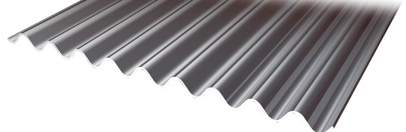 Sinus och trapets plåtar i aluminium för fasadbeklädning