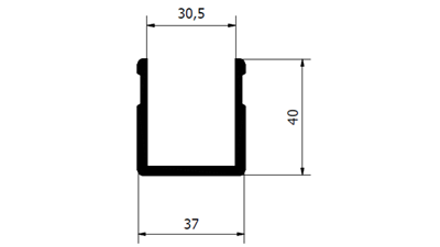 ATP 433 - 5020 mm - Anodized