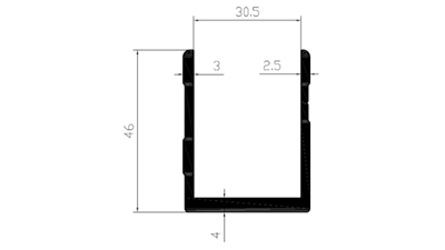 ATP 417 - 4885 mm - Anodized